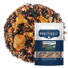 Organic Positively Tea COMPANY 컴퍼니 Decaf 잉글리시 브렉퍼스트 홍차 티백 20개 137546, Coco Berry Mango