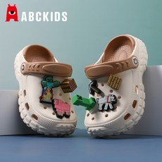 我的世界兒童洞洞鞋 男童防滑涼拖鞋 夏季新款卡通沙灘鞋