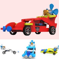 스톰 풍력자동차 만들기 창작용 전동모터 미니카 바람 작용반작용 실험 (일반형 1인용)