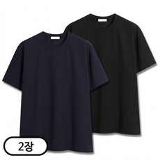 2장 세트 구김없는 리버플 옆트임 엠보 반팔티 (SCC5318PT)