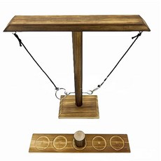 Life2 킥 링토스 게임 바퀴 던지기 배틀 게임 장난감 탁상 링 던지기 파티 가족 목제