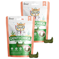 Dr.Petra 沛特拉醫生 貓咪潔牙餅, 鮭魚口味, 2包, 70g