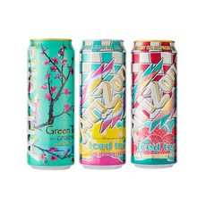 아리조나 아이스티 3종(그린티+레몬+라즈베리) 650ml x 24ea