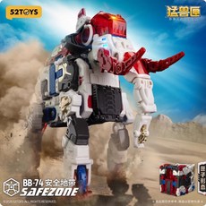 [출시] 52TOYS BEAST BOX 비스트박스 BB-74 BB74 세이프존 코끼리 매머드 2.0 메카 동물 프라모델, 1개