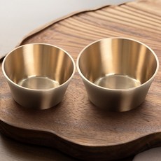 놋결 방짜유기 놋그릇 주발+대접 세트 1인용 2P, 유기, 1세트, 공기＋대접