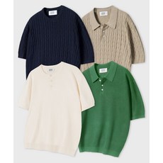 [리메인세컨드] [SET] 오버핏 워셔블 반팔 니트_4STYLE