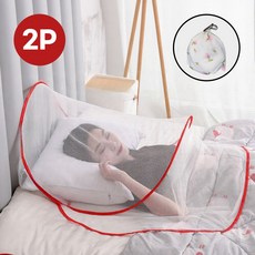 [답답함X] 로미크 얼굴 모기장 원터치, 레드레드