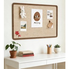 심플 벽보드 코르크 스티커 컬렉션 벽부착 게시판 디스플레이, 기본 보드판 프레임 재질