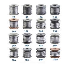 下殺價 家用保險絲電表 老式閘刀開關保險鉛絲 30A熔斷絲空調3a5電閘鉛條, 1個, 2A( 0.4mm長約1米)