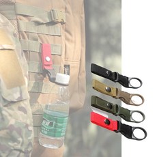 DORBA 물병걸이 1+1 등산 캠핑 생수병 물통 고리, 블랙색상