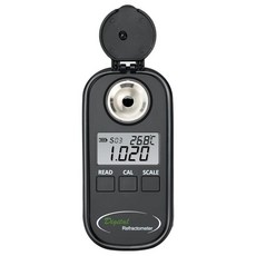 디지털 염분 굴절계 측정기 범위 0-28% 비중 1.000-1.217, 디지털 염도 굴절계 염도계 측정기 염분 측정 범위 0