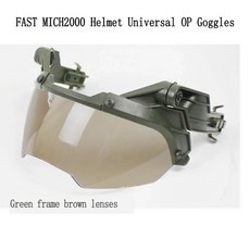 가이드 전술 헬멧 고글 탈착식 안개 방지 폭동 보호, 색상: 6. Green Brwon, 1개