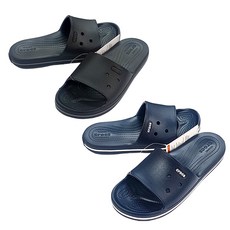 Crocs Crocband 3 幻燈片 20SUSL205733, 250, 海軍/白色