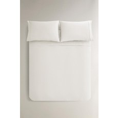 자라 zara 퍼케일 코튼 이불 커버(300수) - 화이트 0030/088/250112667, 싱글