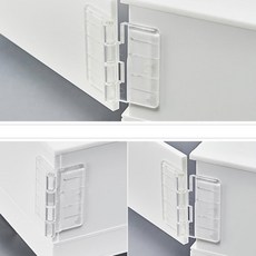 이다살림 미니 투명 경첩 2P 무타공경첩