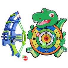 어린이 장난감 활놀이 양궁세트 공룡과녁 KC안전인증, 01.그린공룡, 1개