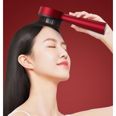 무선 마사지기 두피 전동 미녹시딜 도포기 탈모 헤어케어 스칼프 관리기, 레드