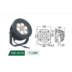 好時光 舞光 LED 照樹燈 投光燈 18W OD3177 9W OD3174 內含防水驅動器 110V 240V, 1個, OD3174 9W3000K