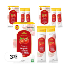 프리메로 유기농 토마토즙 스틱 NFC % 착즙, 3박스