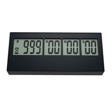 Liha LCD 倒數計時器聖誕日期倒數計時器，999天超長倒數，清晰顯示，操作簡單, 黑色, 1個