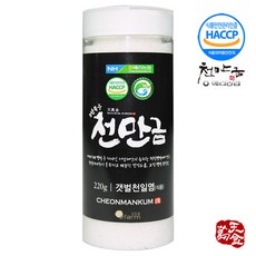 천만금 고창 갯벌 천일염 소금, 220g, 1개