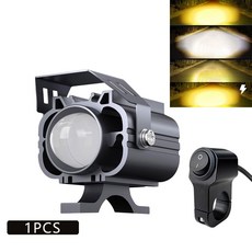 오토바이용 LED 라이트 스포트라이트 안개등 CB650F CUB CBR 600RR ADV 750 X11 SH 300 NC 75, 1pcs and 1switch 1, 1pcs and 1switch 1