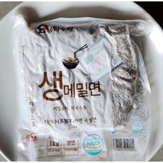 미앤미 생메밀면 1 Kg 5-6인분 생메밀국수 모밀국수 막국수 메밀소바 메밀국수, 1개, 1kg