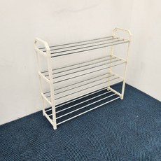 제이토리 조립식 슬림 신발정리대 공간활용 현관 신발장 선반 슈즈 홀더, 신발정리대_화이트 4단 65cm, 1개