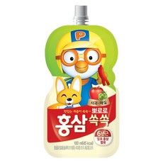 뽀로로 홍삼쏙쏙 사과매실 100ml 5개