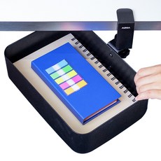 숨틈 탄탄한 공중부양 데스크 오거나이저, 1개, 블랙