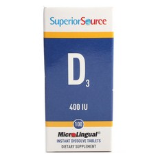 Superior Source D3 400IU 片劑, 1個, 100 件