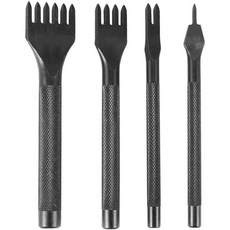 X51A-DIY 레이싱 스티칭 치즐 세트 가죽 공예 키트 가죽 공예 펀칭 도구 4mm 1/2/4/6 프롱, [01] 옵션1