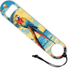 스테인리스 오프너 다양한 패턴 병따개 캔따개 주방용품 가정용 178x38mm, 대자연앵무새