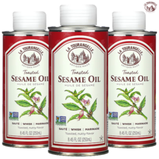 라투랑겔 로스티드 세서미 오일 참깨 오일, 3개, 250ml