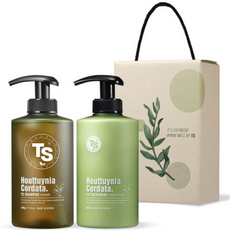 TS 어성초 탈모증상완화 샴푸 500g + 트리트먼트 500ml 선물세트, 4세트