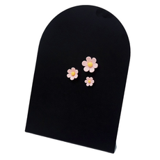 미로제로 아치형 메탈 메모 보드 플라워 세트 자석 메모판 + 꽃 마그넷 3P 여행 마그네틱 보드판, 1개, 블랙