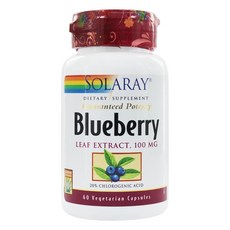 SOLARAY 藍莓100mg萃取素食膠囊, 1個, 60 件