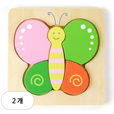 VIGA 베이비 퍼즐 나비, 2개, 5피스