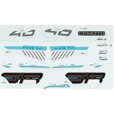 CFMOTO 450SR 용 오토바이 페어링 데칼 그래픽 스티커, 01 Style 2
