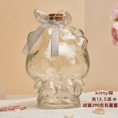 종이학천마리 종이학 유리병 생일 꽃장식 말린꽃병 종이별병, 고양이