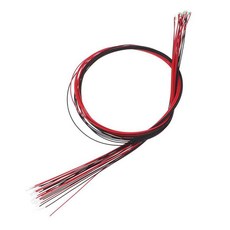 shangren 20pcs 30cm 유선 led 빛 미니 건물 건축 기차 풍경 풍경 디오라마 부품, 와이어 길이 30cm, 금속, 화이트