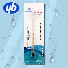 다팜아쿠아 YB CS-060 관상어 열대어 수족관 수온 측정 14.5cm 일자형 유리 가는 온도계, 1개