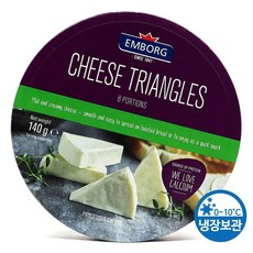 푸드올마켓_ 엠보그 치즈 트라이앵글 8포션 140g /냉장/ 소비기한 26.04.07, 1개