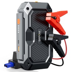 BRPOM 12V 차량용 긴급시동 대용량 보조배터리 점프스타터+스마트 점프 케이블, 1개, 8000mAh