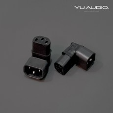 YU AUDIO L型 品字尾電源轉接頭, 1個, 單顆/個, 單顆/個