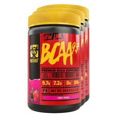 MUTANT BCAA 支鏈氨基酸保健粉, 3個, 348克