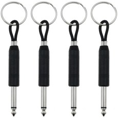 Safycaby 마샬키 홀더 기타 플러그 키체인 AMP 키 벽용 JCM800 후크 블랙 4개 276199