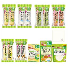 Wakodo Baby Food Vegetable Variety Pack 와코도 베이비 푸드 으깬 야채 이유식 15종 세트+손수건, 1개