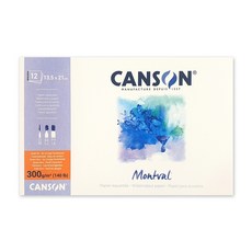 캔손 몽발 1면 제본 패드 300g 13.5x21cm 수채화 스케치북, 몽발1면제본 13.5x21cm, 이미지참조, 1