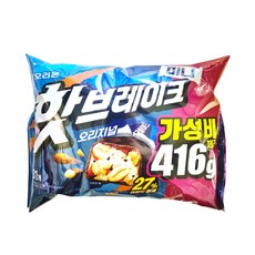 오리온 핫브레이크 미니 오리지널 대용량, 오리온)핫브레이크 미니 532g x 3봉 /초코바 핫브, 416g, 3개